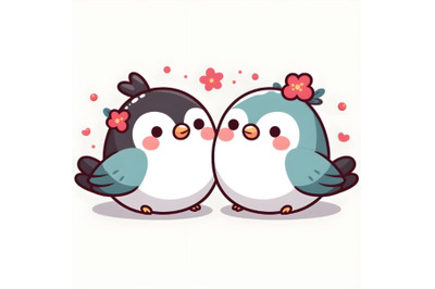 Cute couple bird