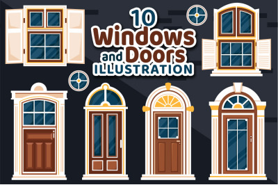 10 Doors and Windows illustration