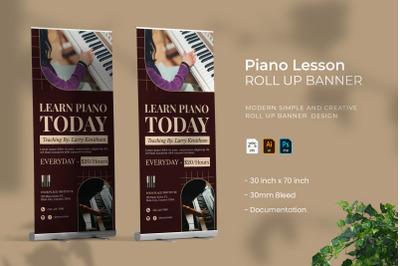 Piano Lesson - Roll Up Banner