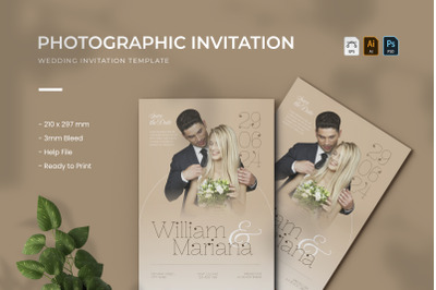 Photographic - Wedding Invitation