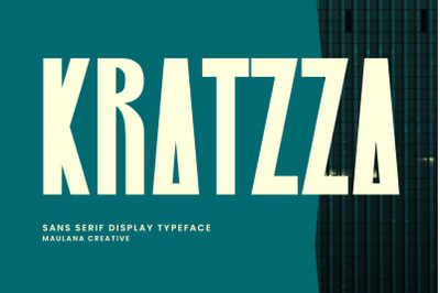 Kratzza Sans Serif Display Font