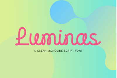 Luminas - Monoline Script