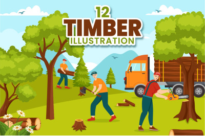 12 Timber Illustration