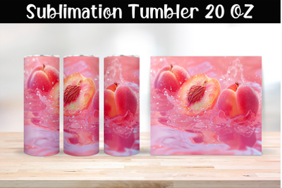 Peaches Tumbler Wrap 20 oz