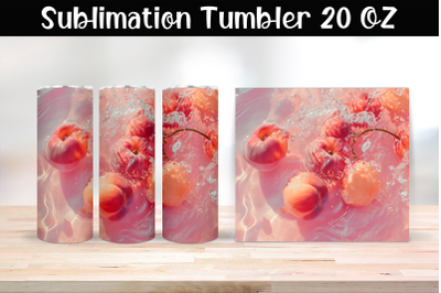 Peaches Tumbler Wrap 20 oz