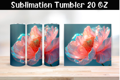 Flower Tumbler Wrap 20 oz