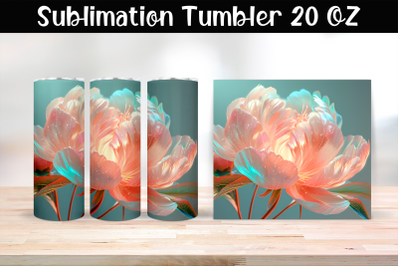 Flower Tumbler Wrap 20 oz