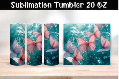 Butterfly Tumbler Wrap 20 oz