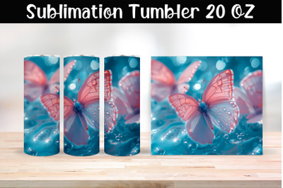 Butterfly Tumbler Wrap 20 oz