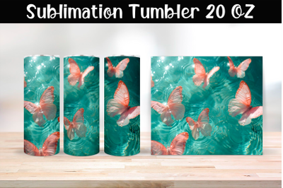 Butterfly Tumbler Wrap 20 oz