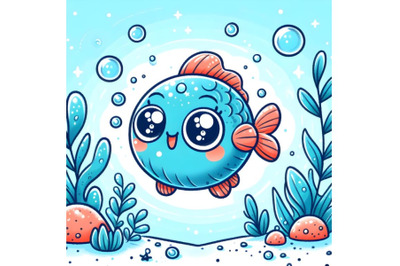 Cute adorable fish