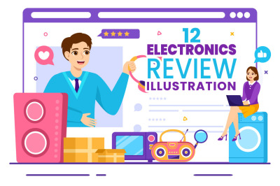 12 Electronics Review Illustration
