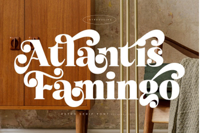 Atlantis Famingo - Retro Serif Font