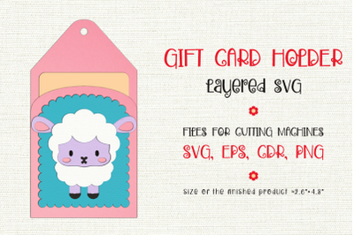 Cute Sheep | Easter Gift Card Holder | Paper Craft Template