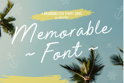 Memorable Font Script