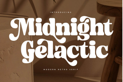 Midnight Gelactic - Modern Retro Serif
