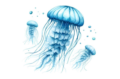 blue jellyfish