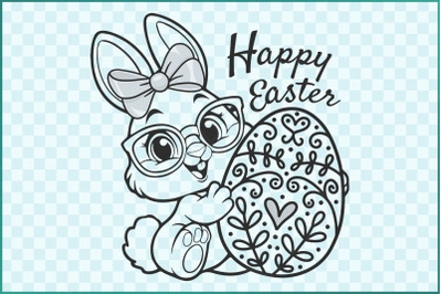 Easter Bunny &amp; Eggs PNG for Tee &amp; Craft Designs