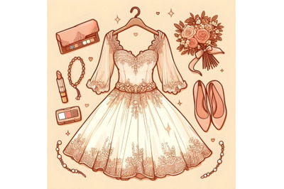 Retro Wedding dress