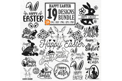 Happy Easter SVG Bundle, Easter Bunny Svg, Easter Shirts Svg