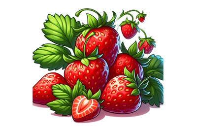 Appetizing strawberries