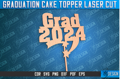 Graduation Cake Topper Laser Cut | Cake Topper Design | CNC File