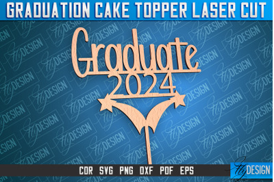 Graduation Cake Topper Laser Cut | Cake Topper Design | CNC File