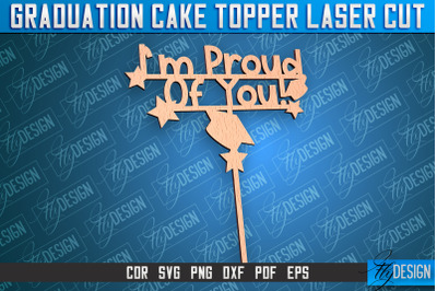 Graduation Cake Topper Laser Cut | Cake Topper Design | CNC File