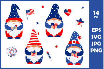 4 gnomes for July 4