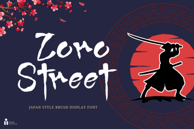 Zoro Street - Japan Style Brush Display Font