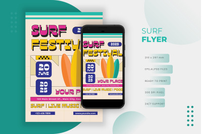Surf Festival - Flyer Template