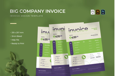 Big Company - Invoice Template