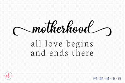 Motherhood SVG | Mothers Day Design