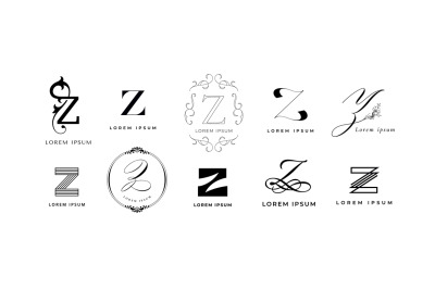 Creative Z emblem. Letter z monogram for vintage and modern branding.