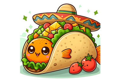 Fish Taco Cartoon