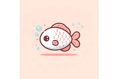 Cute cartoon fish