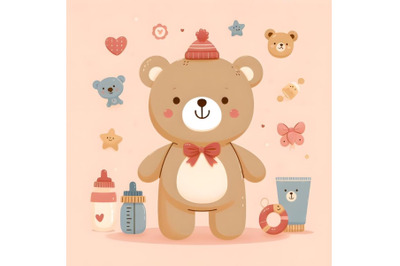 Cute adorable bear