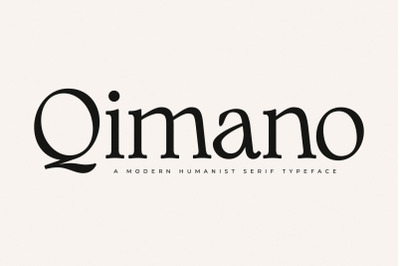 Qimano - Modern Humanist Serif