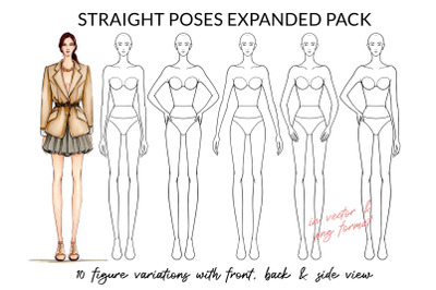 Straight Poses Expanded Pack (Female)