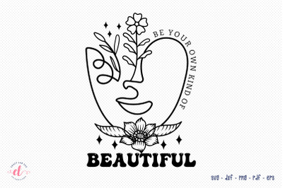 Flower Inspirational Quote SVG Design