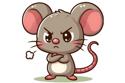 Cute Angry mouse