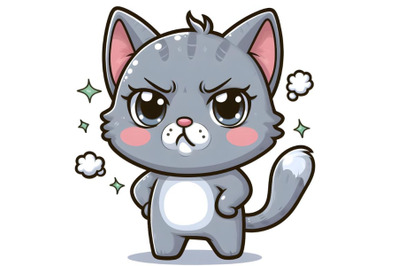 Cute Angry cat