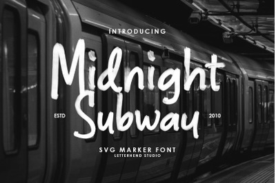 Midnight Subway - SVG Marker Font