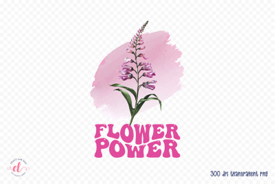 Flower Power PNG Sublimation Design