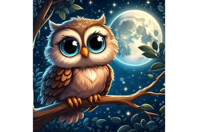 Owl at night