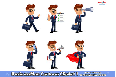 Businessman Cartoon ClipArt 1