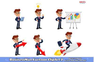 Businessman Cartoon ClipArt 2