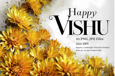 Happy Vishu Digital Graphic Images