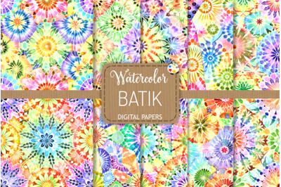 Batik - Watercolor Abstract Textile Fabric Papers