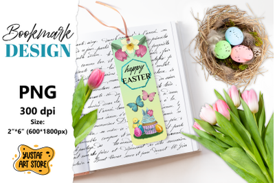 Happy Easter Bookmark printable. Easter chick bookmark